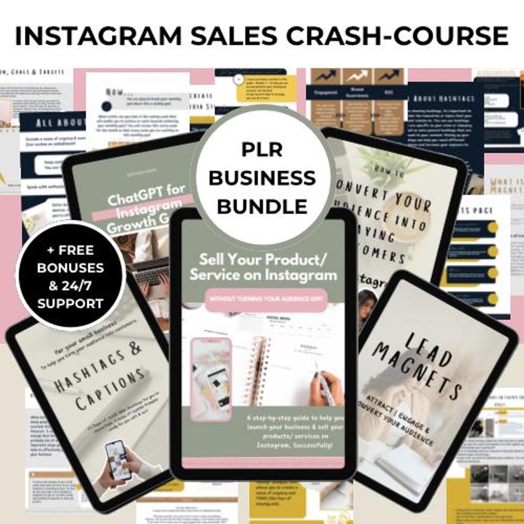 Instagram Marketing Guide PLR Bundle for Beauty Business Owners Social ...