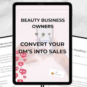 PLR Instagram DM Sales Scripts for Beauty Business Owners Messages that Convert your conversations into Sales MRR Resell Rights