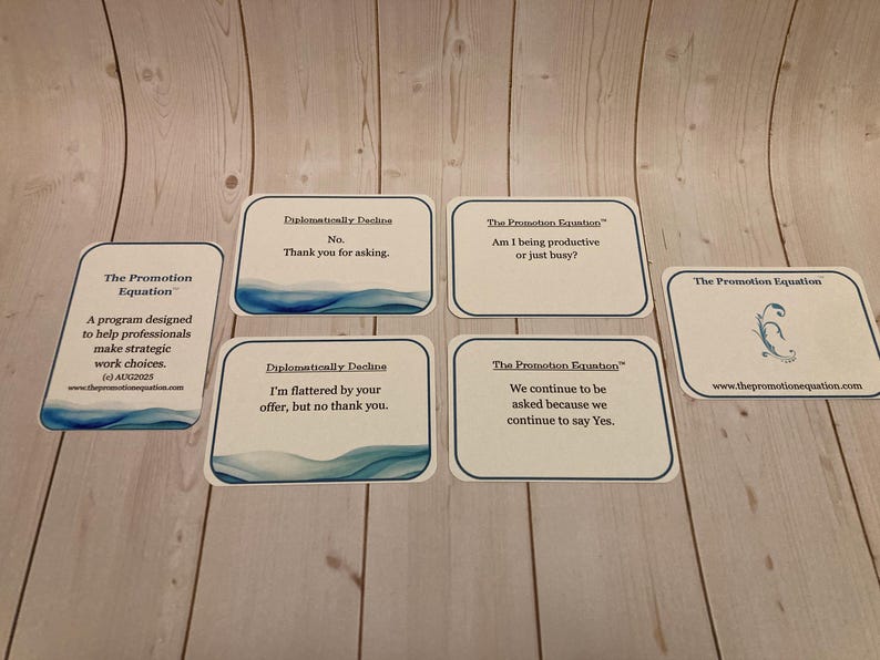 Promotion Board Declination Example Diplomatically Decline Card Deck - Etsy