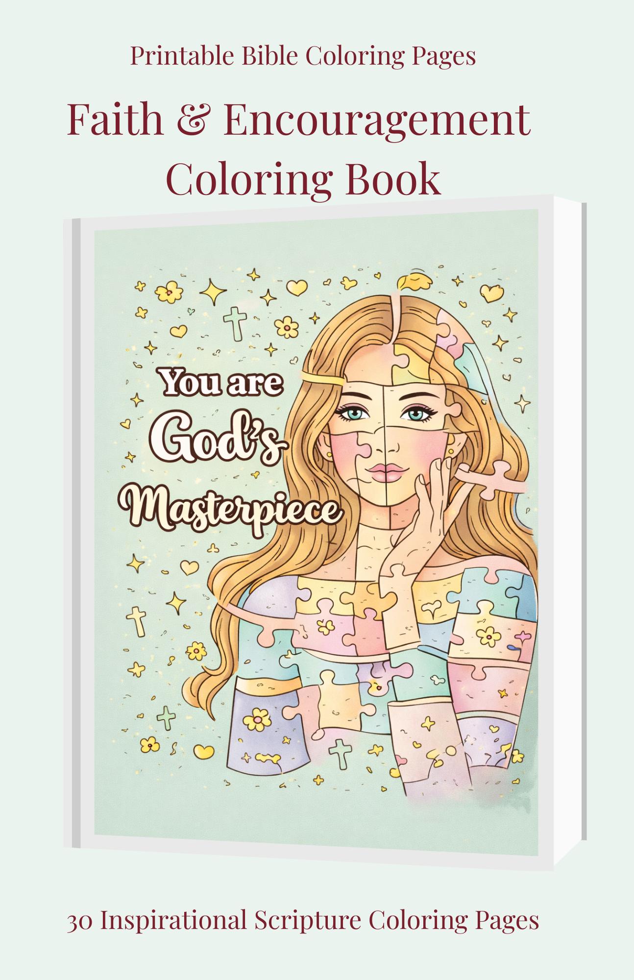 Women Color Scriptures Printable Bible Verse Coloring Pages for Women | Christian Scripture ...
