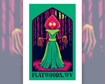 Flatwoods Monster Print Poster