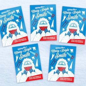 Lot de 5 cartes postales Bumble Smile