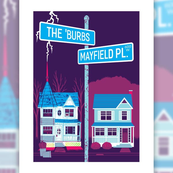 The 'Burbs Screen Print Poster