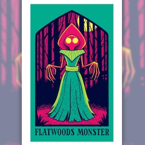 Flatwoods Monster 2nd Edition Screen Print