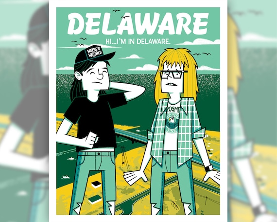 Delaware Digital Print