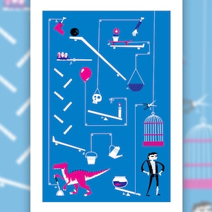 Jeff Goldblum Machine Screen Print