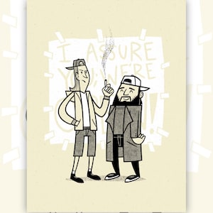 Jay and Silent Bob Screen Print Poster