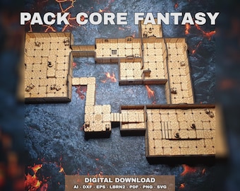 Dungeon modulare per incisione laser – File digitali