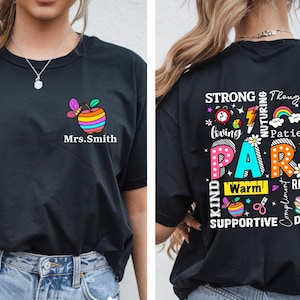 Custom Para Shirt, Custom Paraprofessional Shirt, Personalized Paraprofessionals Shirt, Custom  Funny Teacher Shirt, Paraprofessional Gift