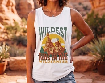 The Wildest Ride In the Wilderness Tank Top, Adult Unisex Tank, Thunder Mountain Top