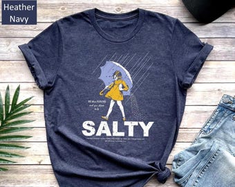 Salty Girl Tee: Women's Vintage Cotton Blend T-Shirt