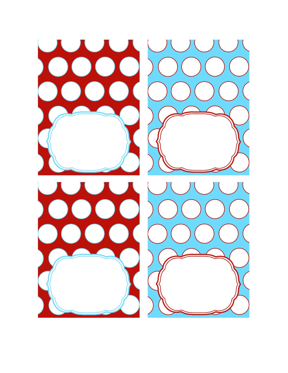 Diy-blank Tent Labels - INSTANT DOWNLOAD - Etsy