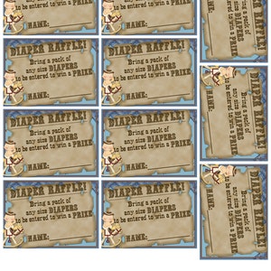 DIY-Windel-Gewinnspiel Beilagen - INSTANT DOWNLOAD