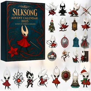 Hollow Knight Silksong Advent Calendar 2025, 24 Days of Silksong Magic, Holiday Advent Calendar 2025, Silksong Gamer Gift, Christmas Gifts