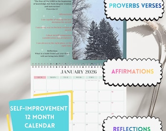 2026 Inspirational Faith Wall Calendar | Bible Verse, Nature Photography