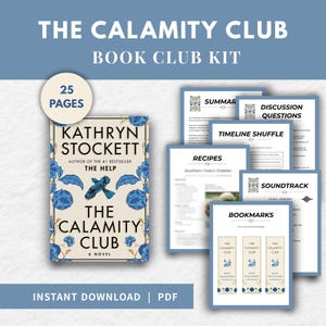 The Calamity Club Book Club Kit Kathryn Stockett Discussion Questions Printable Guide and Games