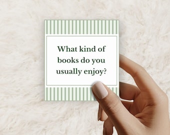 Book Club Icebreaker Questions: Fun Conversation Starter Cards (PDF Download)