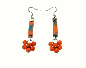 Pendientes con estampado de Isis Tombasana