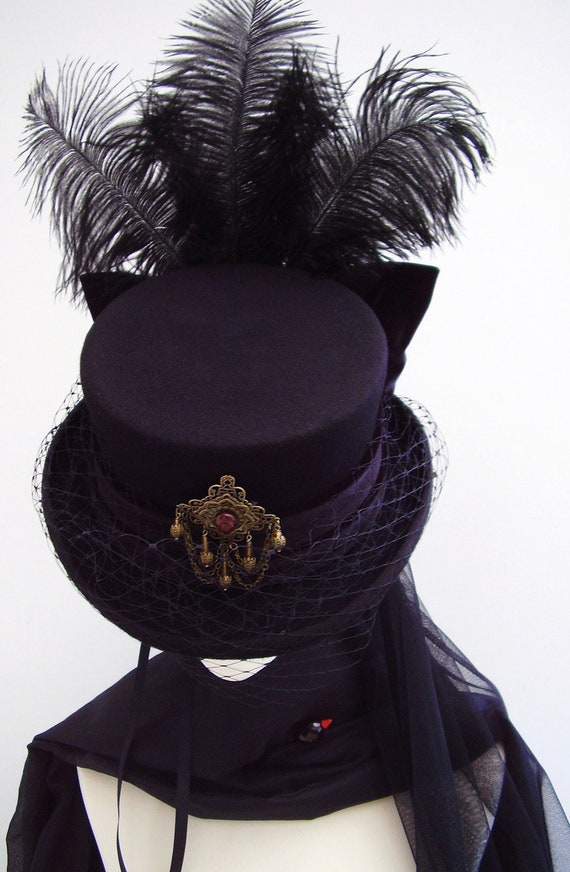 Items similar to Victorian Dressag riding hat steampunk on Etsy