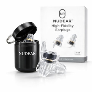 NUDEAR Bouchons d'oreilles Sleep Réduction du bruit en silicone souple pour dormir Voyage Étude