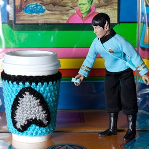 Green Blooded Alien Inspired Coffee Cup Cozy