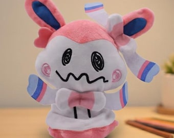 Peluche fantôme Sylveon | Famille Evoli | Coton