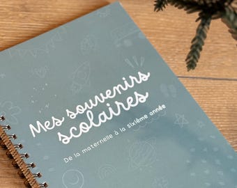 School memory book | Memory book from kindergarten (age 5) to grade 6 | School journey | School scrapbooking