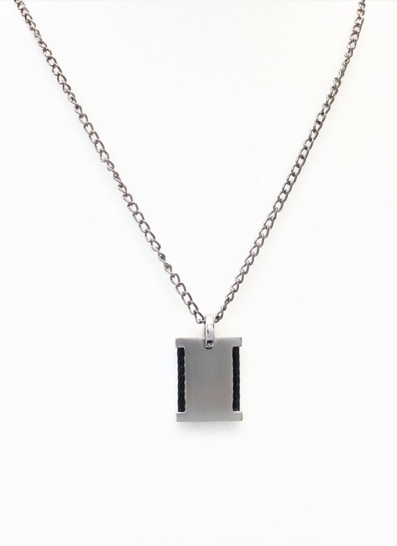 Stainless Steel Pendant with Ion Plated Cable & S… - image 9