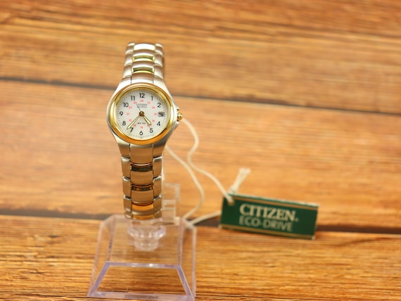 Citizen Ladies Watch EW1174 51B Two tone Stainless Steel Gold Plated Vintage BRAND NEW With Tag 1990 s Etsy Denmark