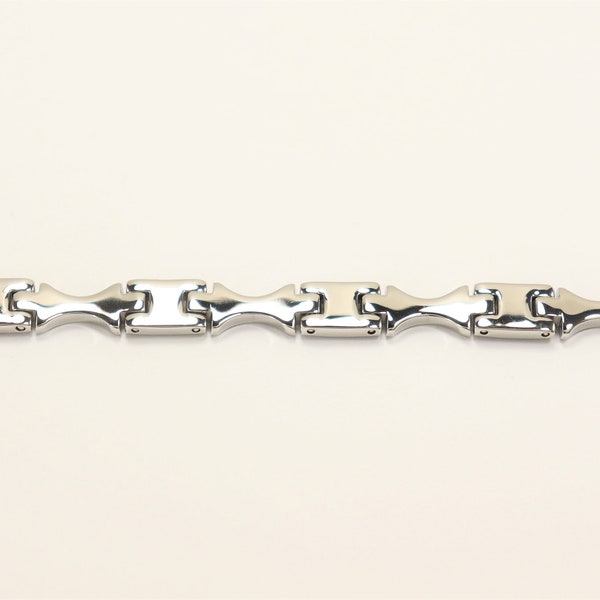 Stainless Steel Link Bracelet Etsy
