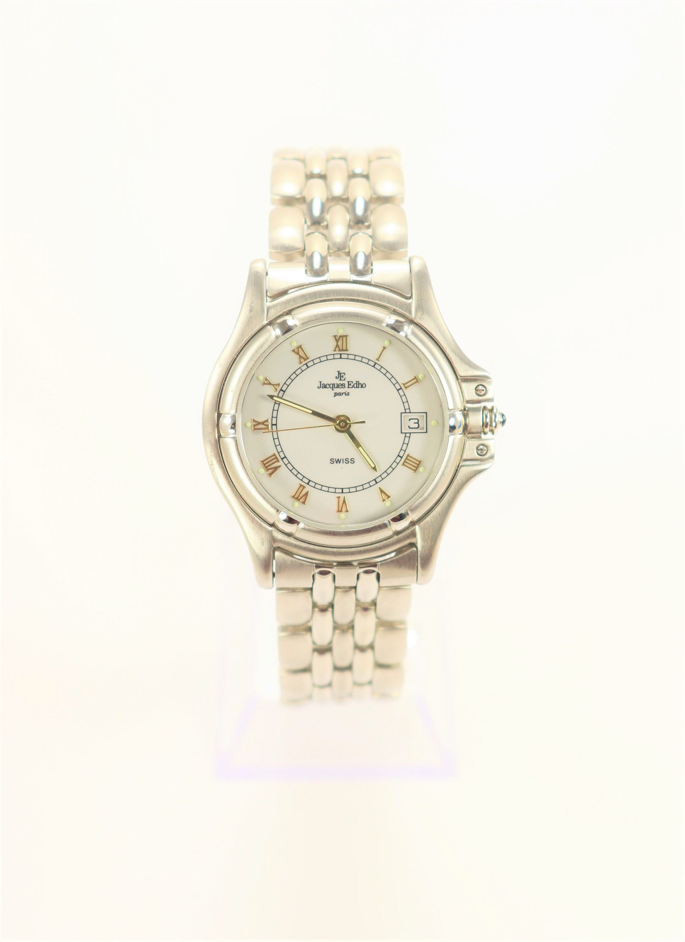 Jacques edho 18k store gold plated watch