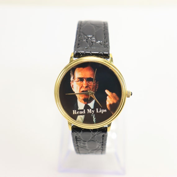 George H.W. Bush "Read My Lips" Watch Vintage 198… - image 1