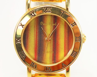 Pierre Nicol Gold Plated Fashion Watch 1990 s Vintage New