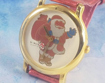 Christmas fashion watch featuring Santa