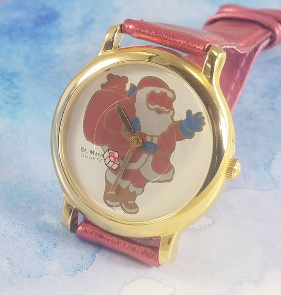 Christmas fashion watch featuring Santa