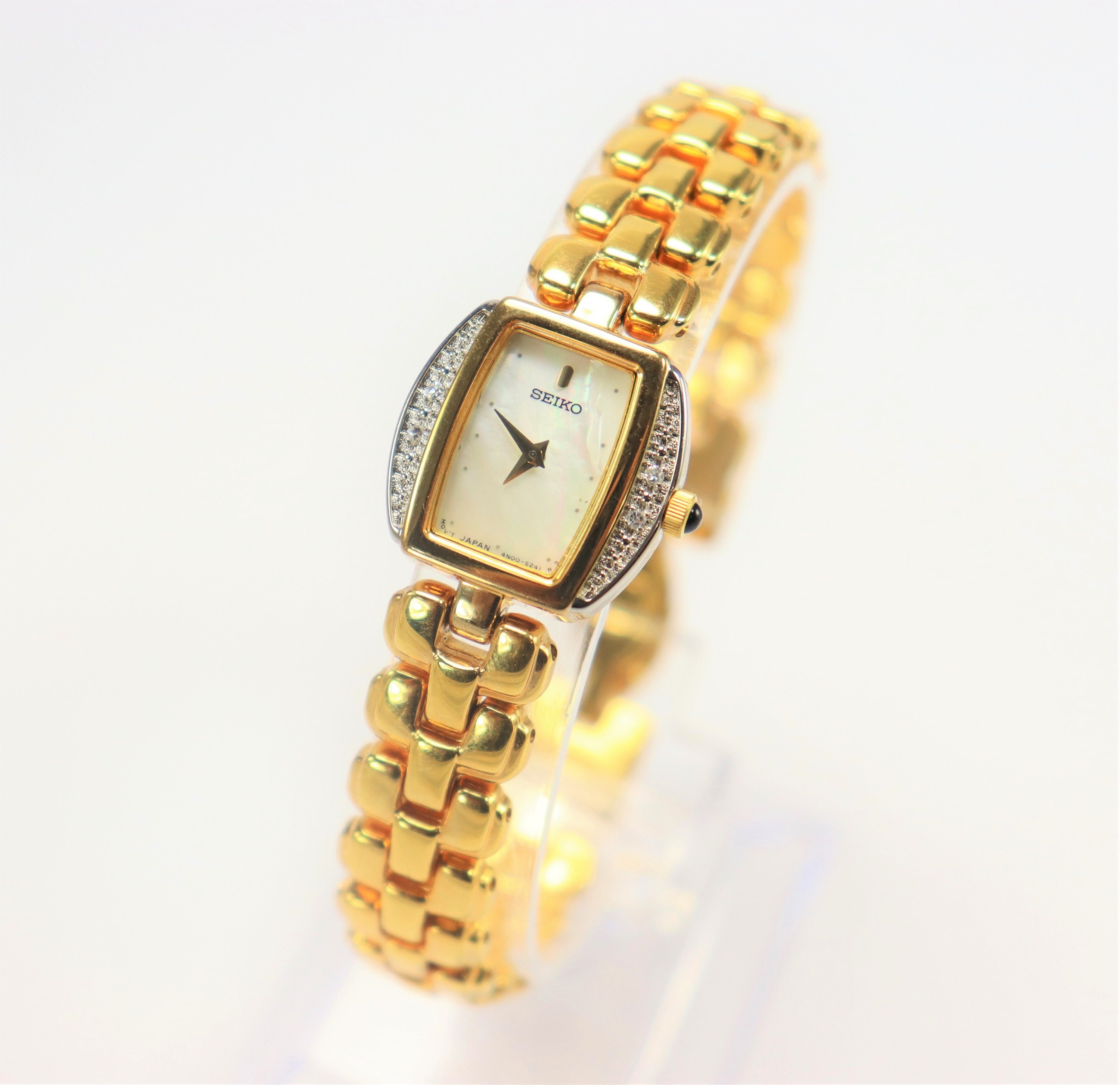 Seiko Gold Plated Mother of Pearl Ladies Watch VERY RARE - Etsy