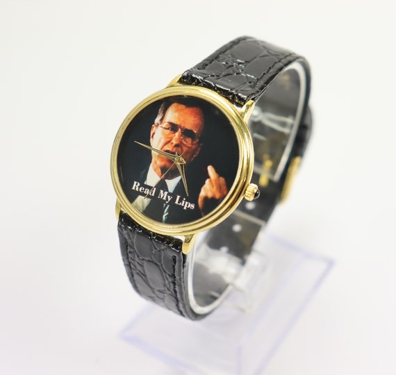 George H.W. Bush "Read My Lips" Watch Vintage 198… - image 2