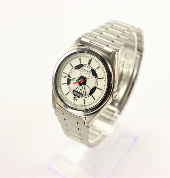 Seiko World Cup 1990 Stainless Steel Soccer Watch Vin… Gem