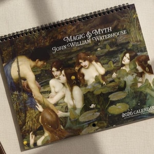 2027 Fantasy Art Calendar | Romantic, Mystical Pre-Raphaelite John William Waterhouse Paintings
