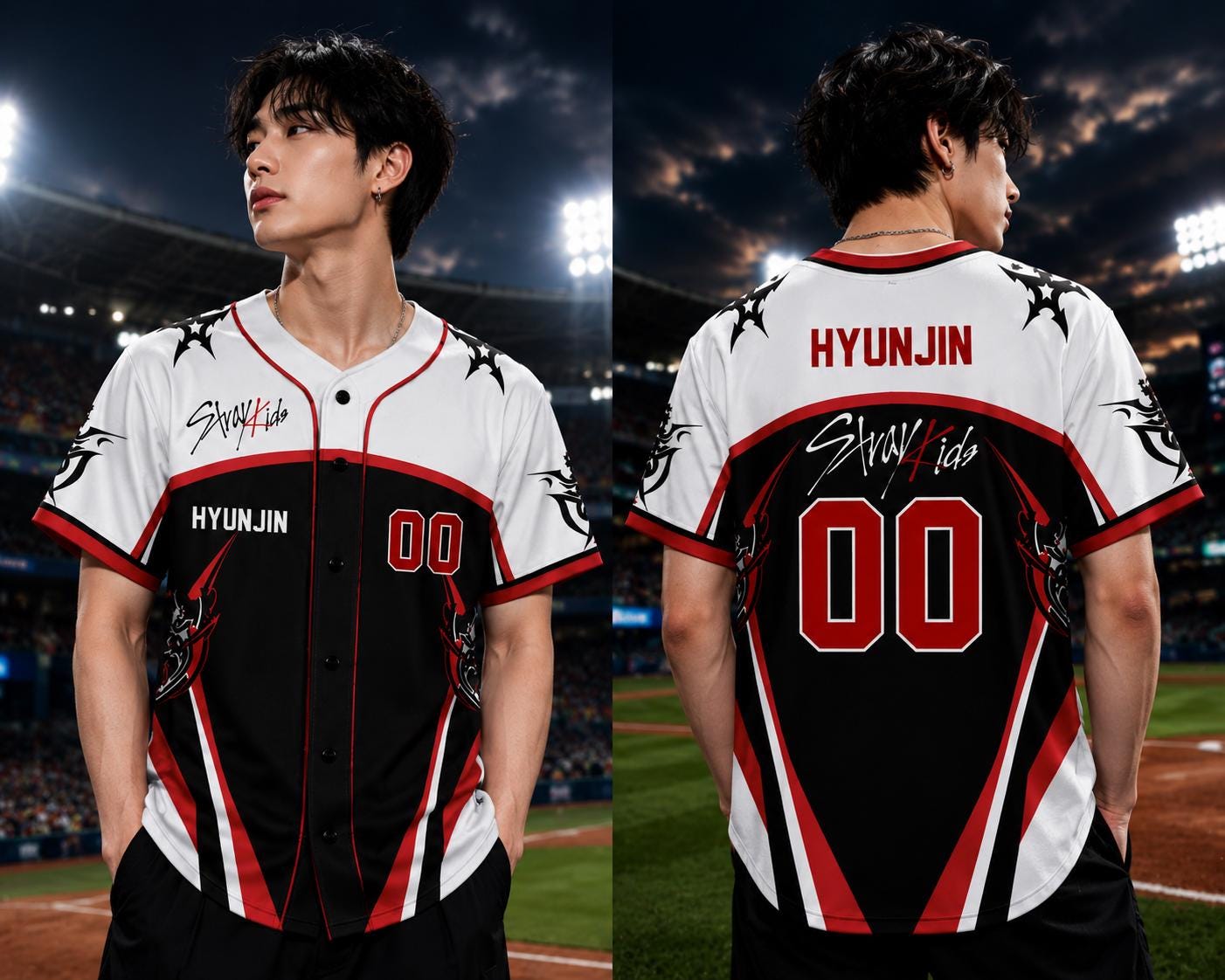Hyunjin Baseball Jersey - Etsy