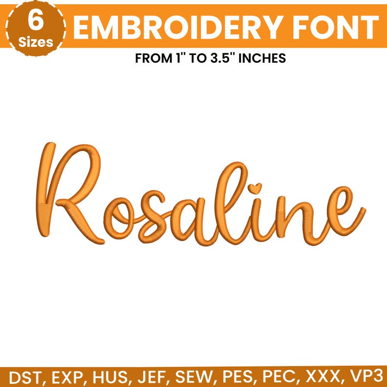 Modern Cursive Machine Embroidery Font, Monogram Script Alphabet, Satin ...