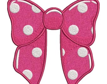 Bow Machine Embroidery Design, Mini Bow Design, Baby Girl Embroidery Design, Girl Bow Machine Embroidery, PES DST, Instant Download