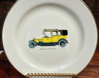 Gift Ideas-Vintage Car Decorative Plates by PICKARD China Hand Decorated.