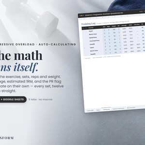 Progressives Überlastungstraining: Tabellenkalkulation mit automatischer Berechnung (Excel)