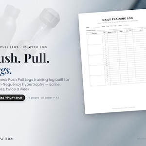 Push-Pull-Beintrainingsprotokoll | 12-Wochen-Hypertrophieprogramm (PDF)