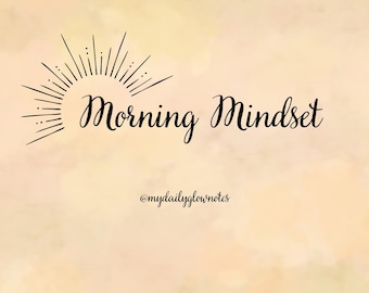 Glow Morning-routine (digitale download) | Begin je dag met een intentie | Afdrukbare affirmaties en reflectie