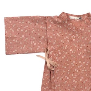 KIMONO BEBE et ENFANT, tissu japonais, fleurs de sakura