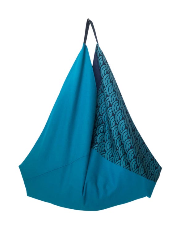 Sac ORIGAMI en tissu japonais traditionnel, sac XXL, sac éco, sac de plage,