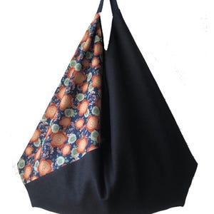 SAC ORIGAMI en tissu japonais traditional, sac XXL, sac éco, sac de plage