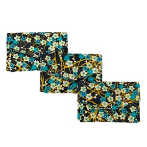 PORTE MONNAIE origami, en tissu japonais, imprimé sakura